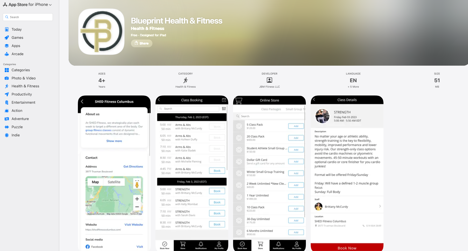 iOS Fitness App Project